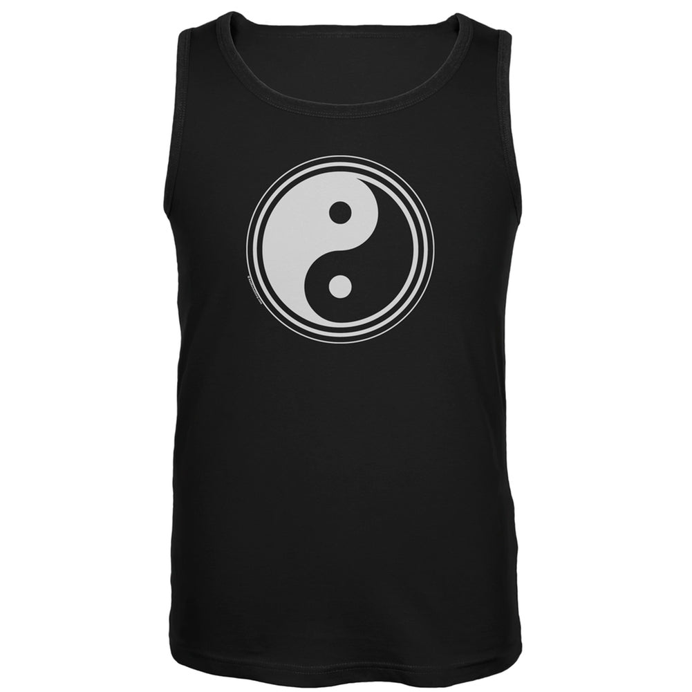 Yin Yang Black Tank Top Men's Tank Tops Life LG Black 