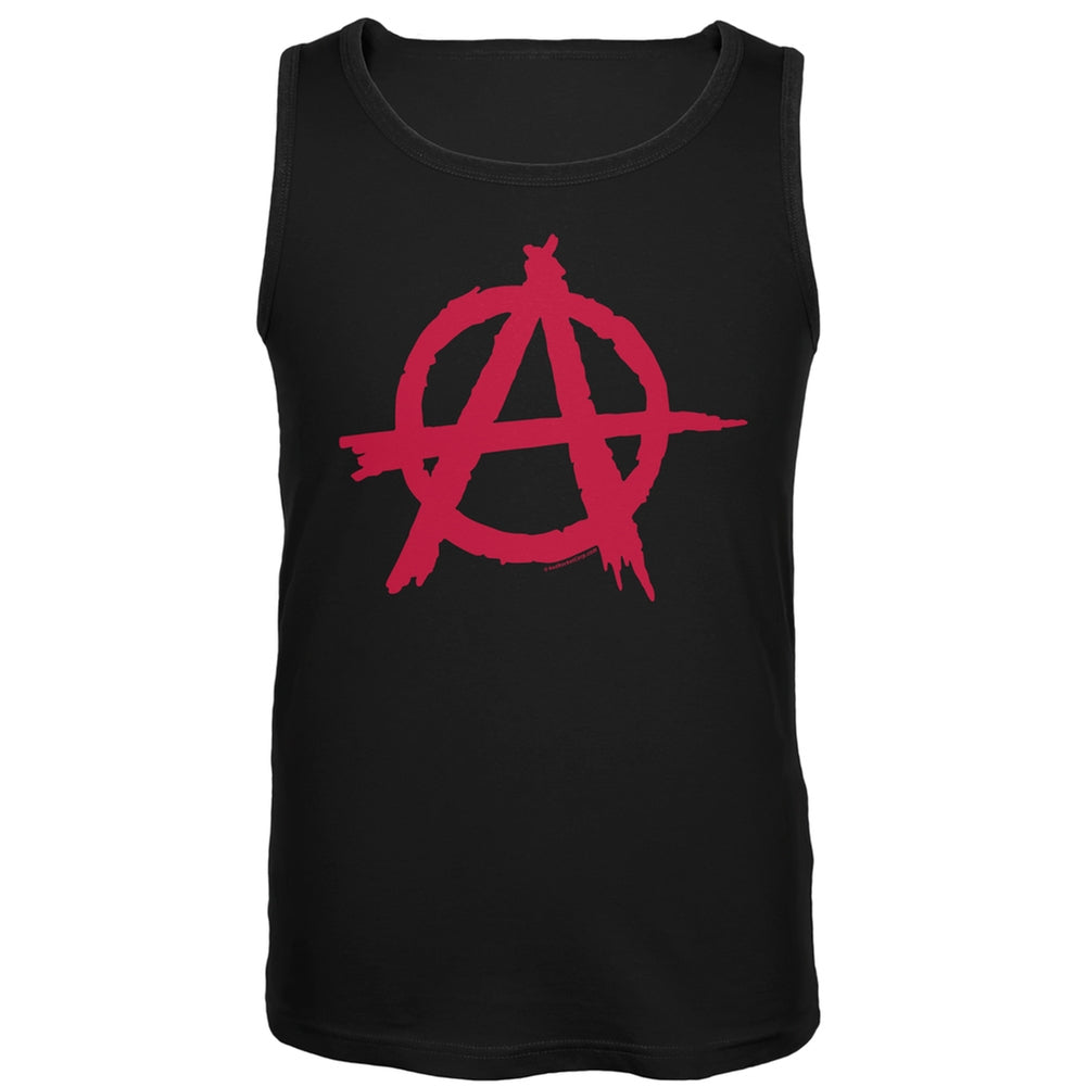 Anarchy Black Tank Top Men's Tank Tops Old Glory LG Black 