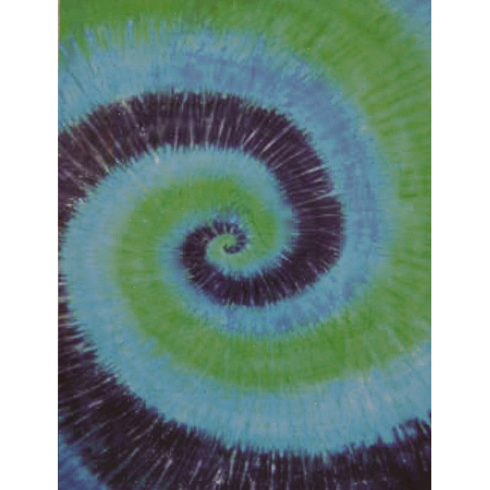 Green and Blue Swirl Tie Dye Single Tapestry Tapestries Old Glory   