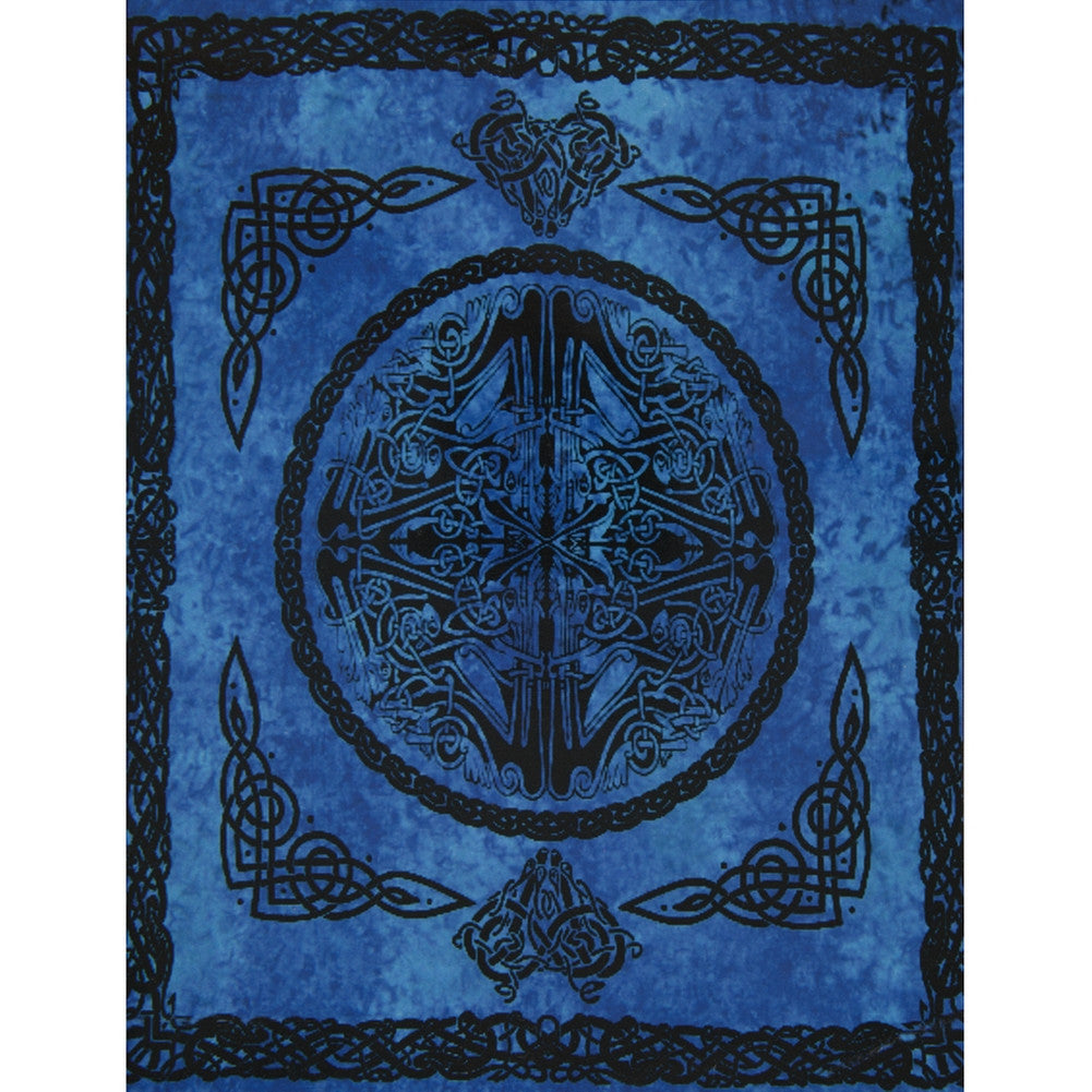 Web of Life Blue Single Tapestry Tapestries Old Glory   