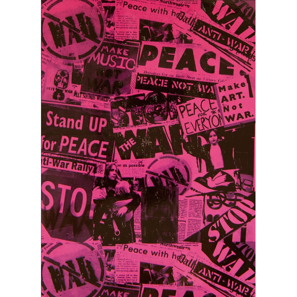 Protest War Newspaper Collage Fleece Blanket Blankets & Throws Old Glory   