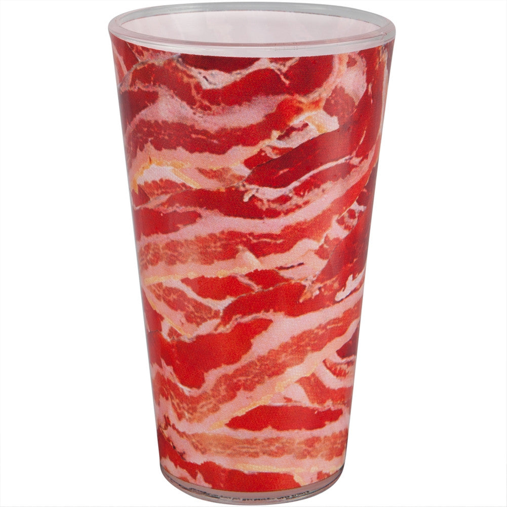 Bacon All-Over Pint Glass Pint Glasses Old Glory OS Red 