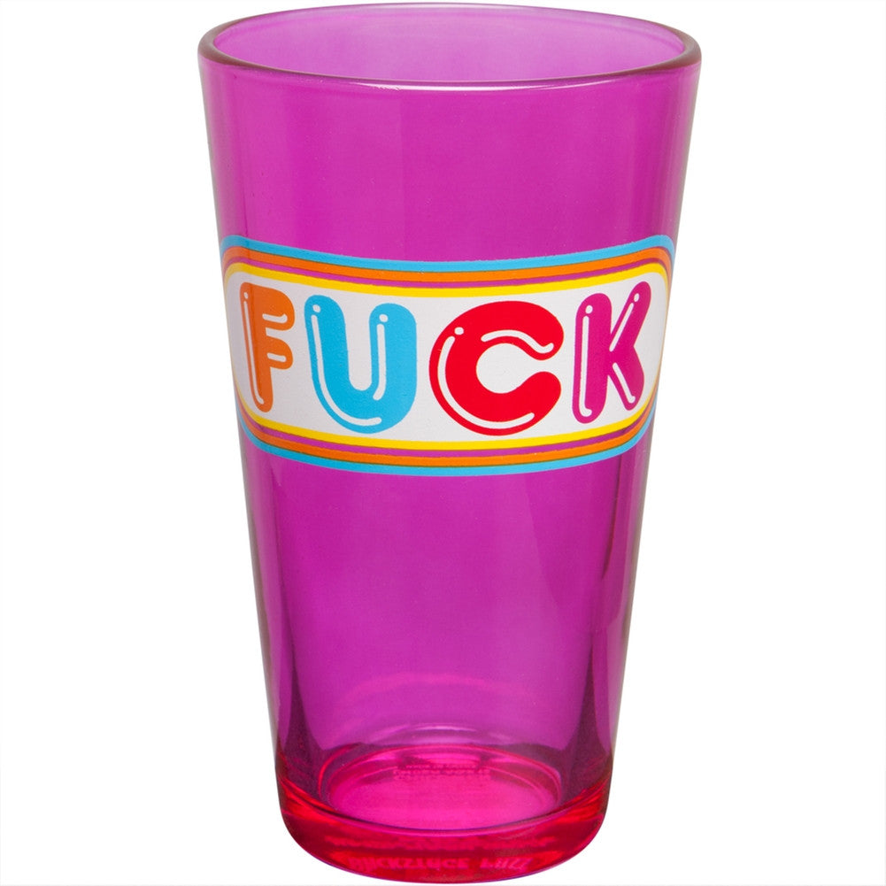 Fuck Oval Logo Pint Glass Pint Glasses Old Glory   