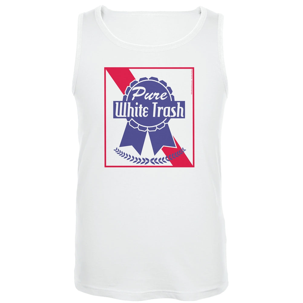 Pure White Trash Tank Top Men's Tank Tops Old Glory 2XL White 