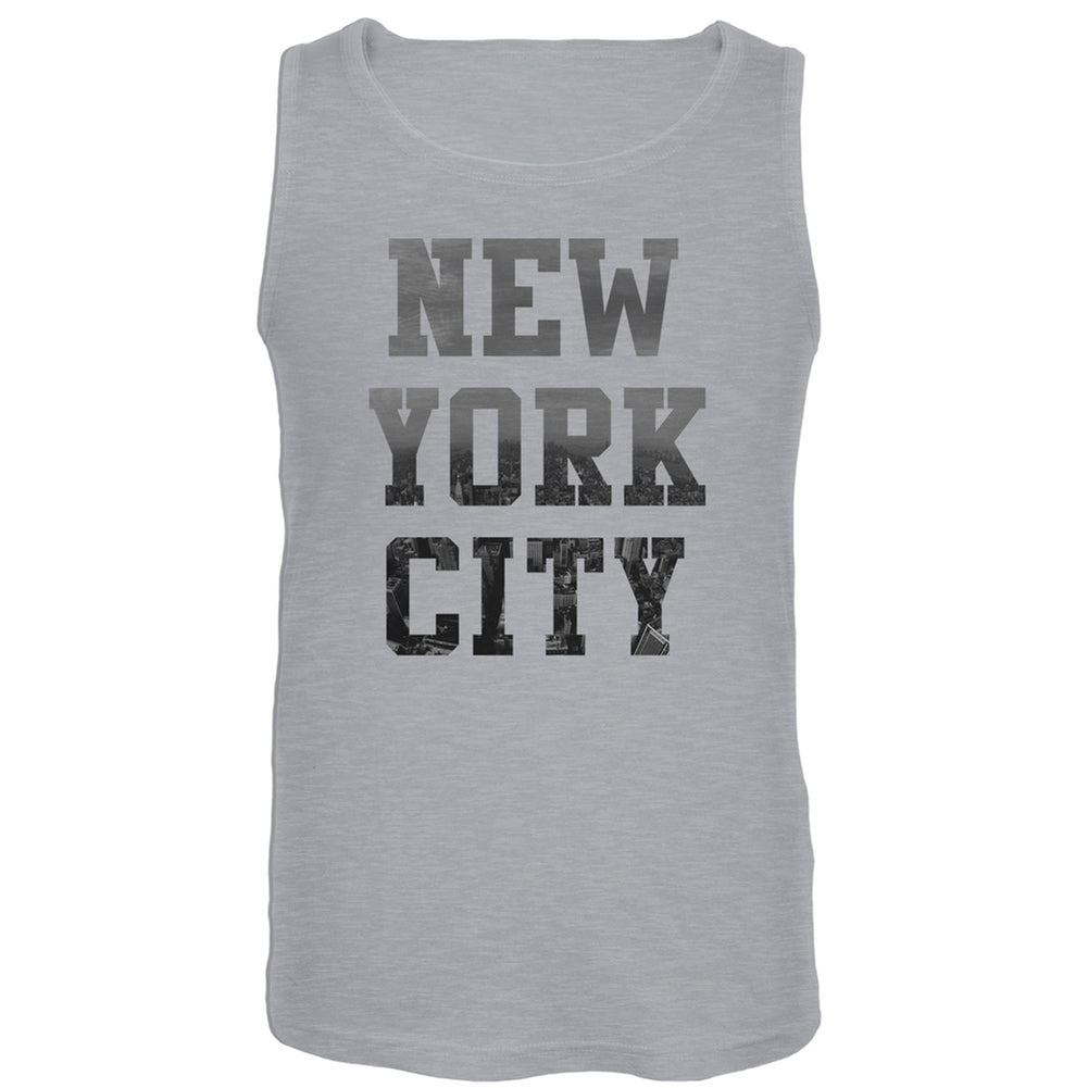 New York City Grey Tank Top Men's Tank Tops Old Glory LG Grey 