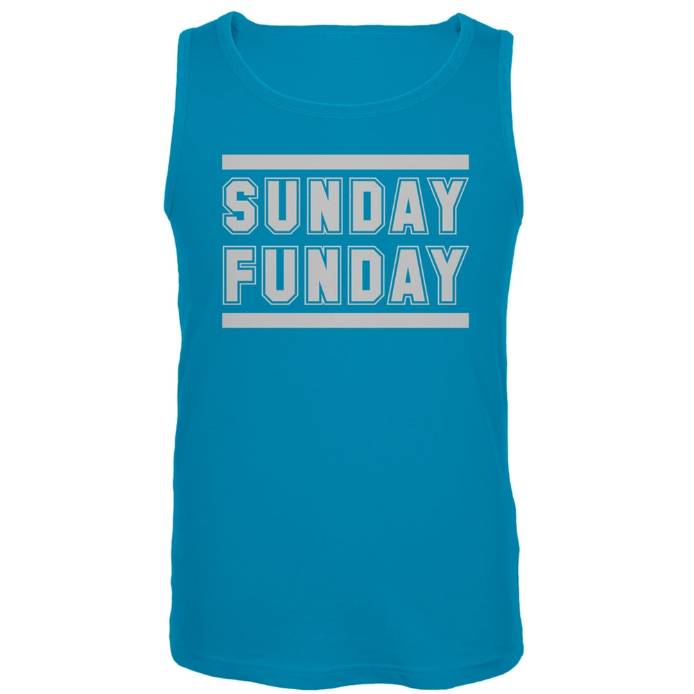 Sunday Funday Blue Tank Top Men's Tank Tops Old Glory LG Blue 