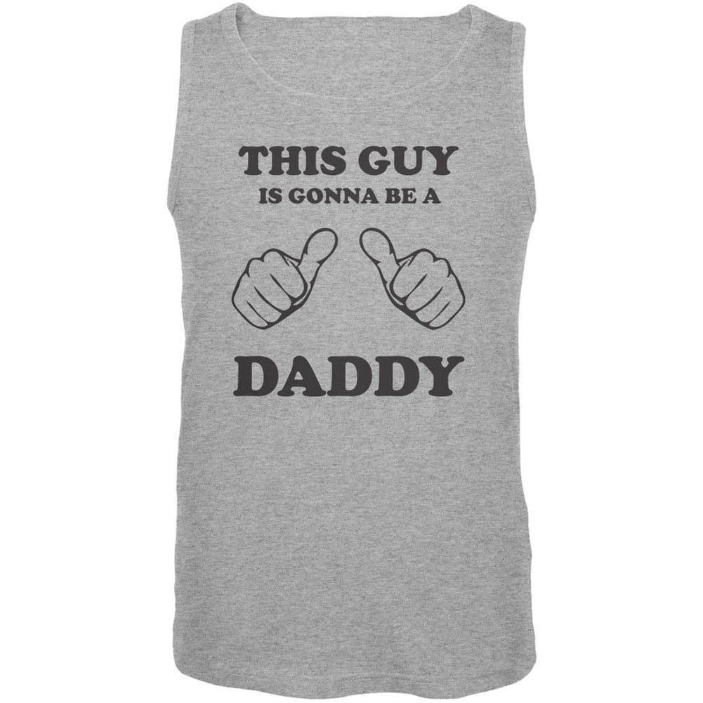 Father's Day This Guy is Gonna Be a Daddy Charcoal Grey Adult Tank Top Men's Tank Tops Old Glory   