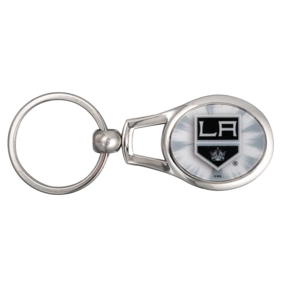 Los Angeles Kings - Logo Oval Keychain Keychains Old Glory OS White 