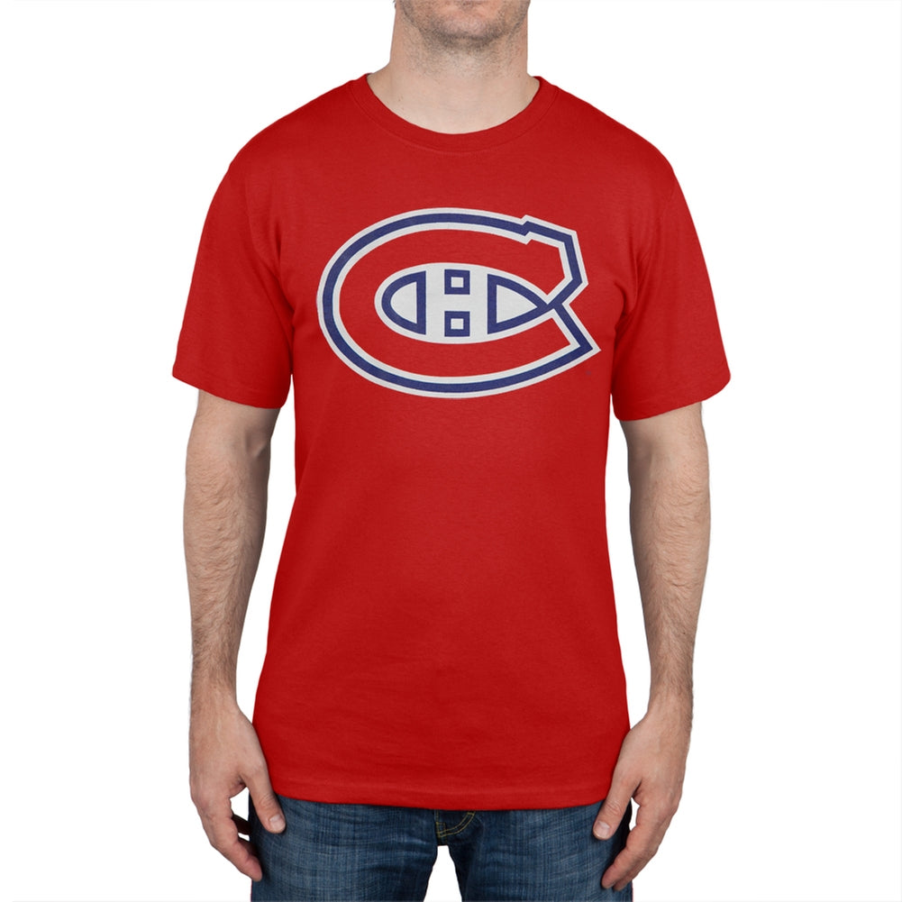 Montreal Canadiens - Core Logo T-Shirt Men's T-Shirts Montreal Canadiens 2XL Red 