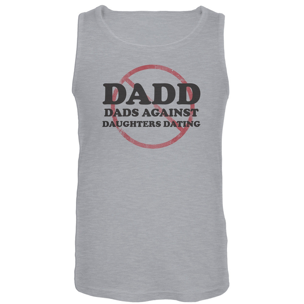 Father's Day DADD Dads Against Daughters Dating Grey Adult Tank Top Men's Tank Tops Old Glory   