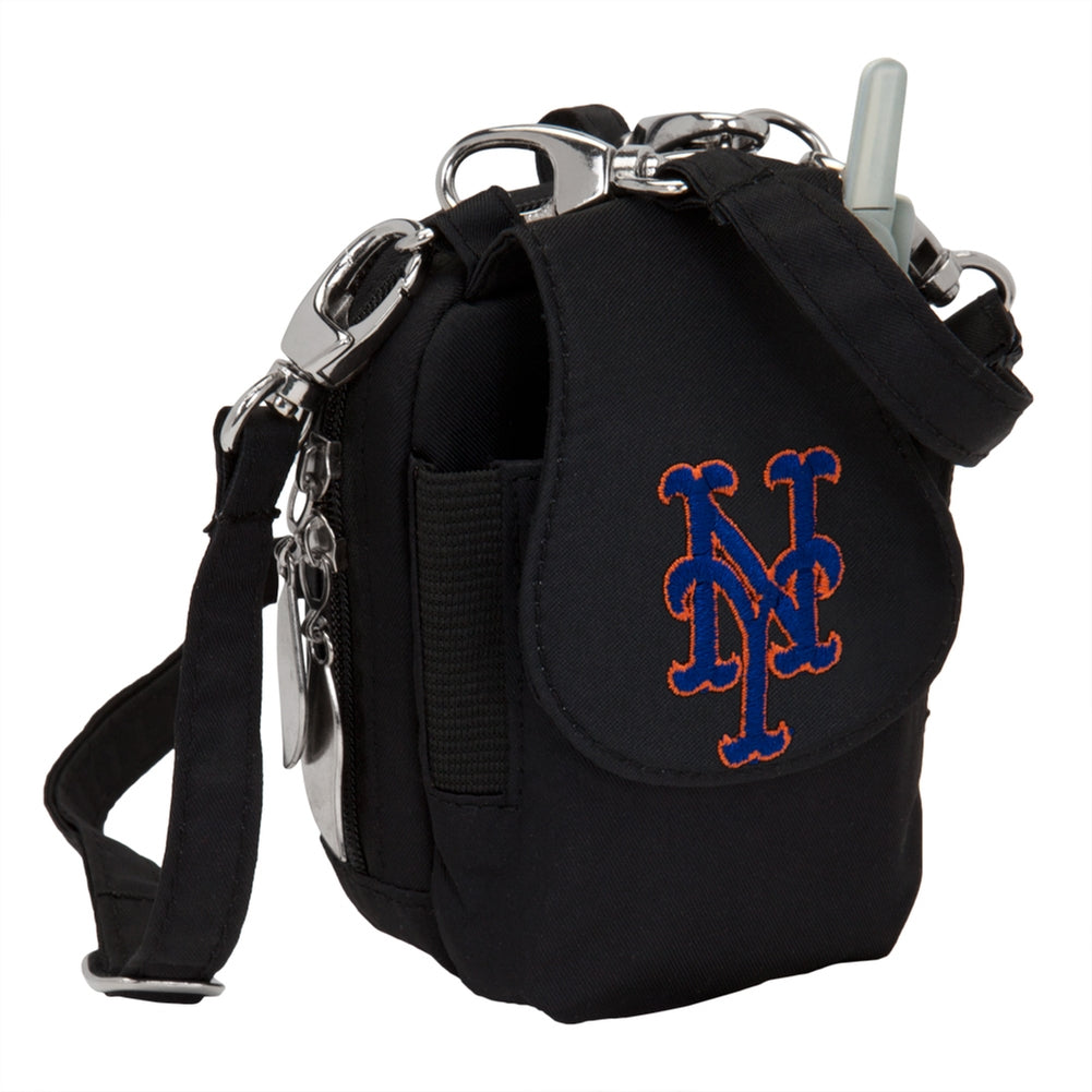 New York Mets - Logo Flip Phone Wallet Wallets Old Glory OS Black 