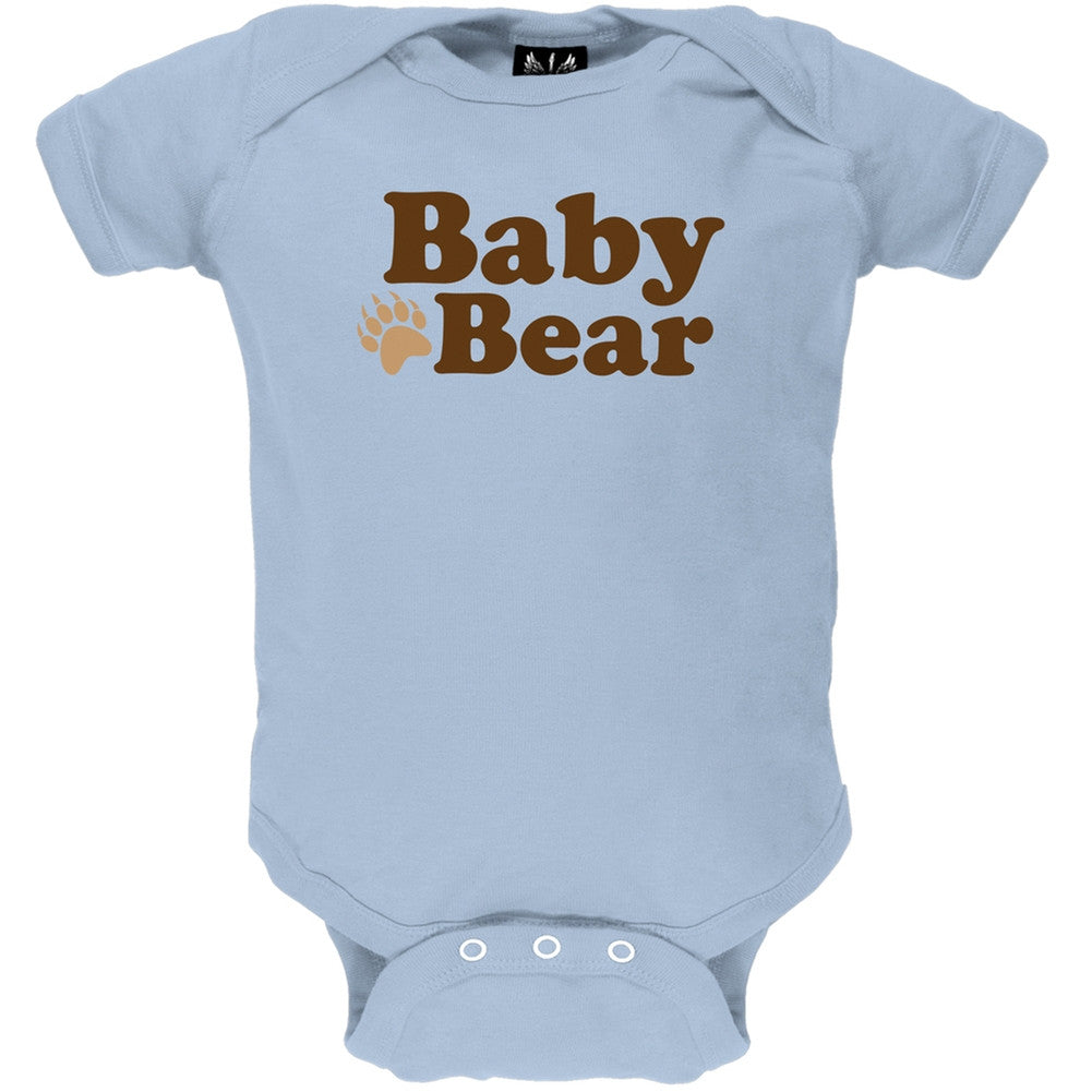 Father's Day - Baby Bear Light Blue Baby One Piece Baby One Piece Old Glory   