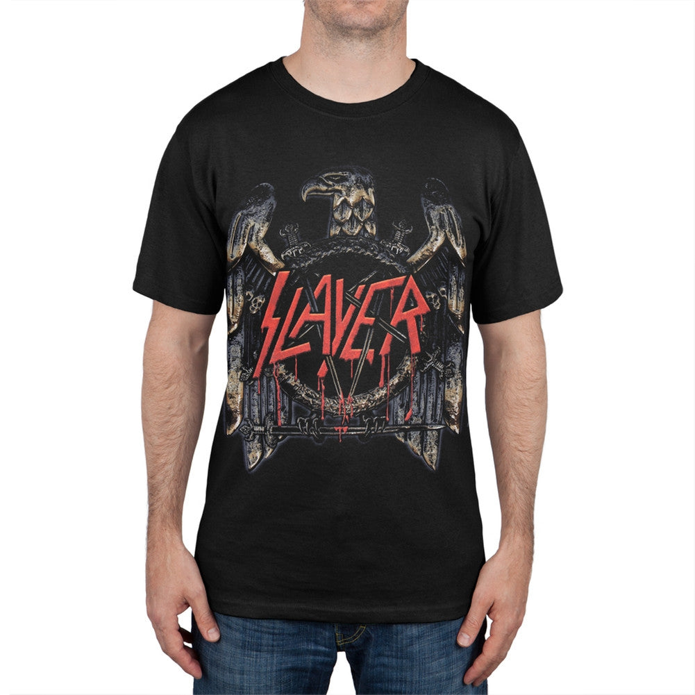 Slayer - Black Eagle 2012-2013 World Tour T-Shirt Men's T-Shirts Slayer SM Black 