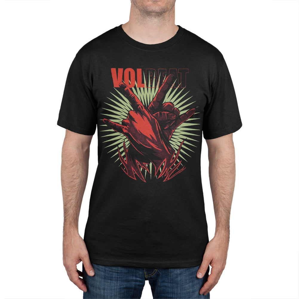 Volbeat - Crossed Metal Hands 2012 Tour T-Shirt Men's T-Shirts Volbeat   