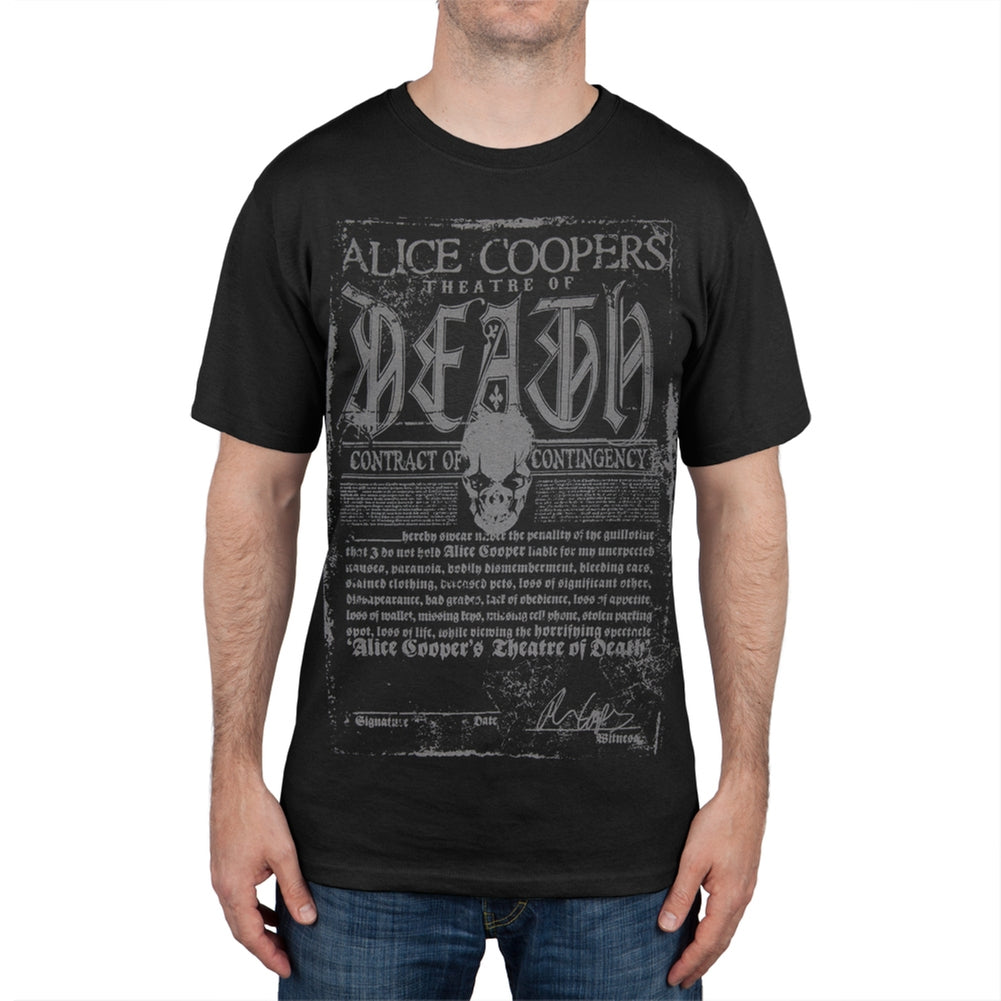 Alice Cooper - Theatre of Death Soft T-Shirt Men's T-Shirts Alice Cooper XL Black 