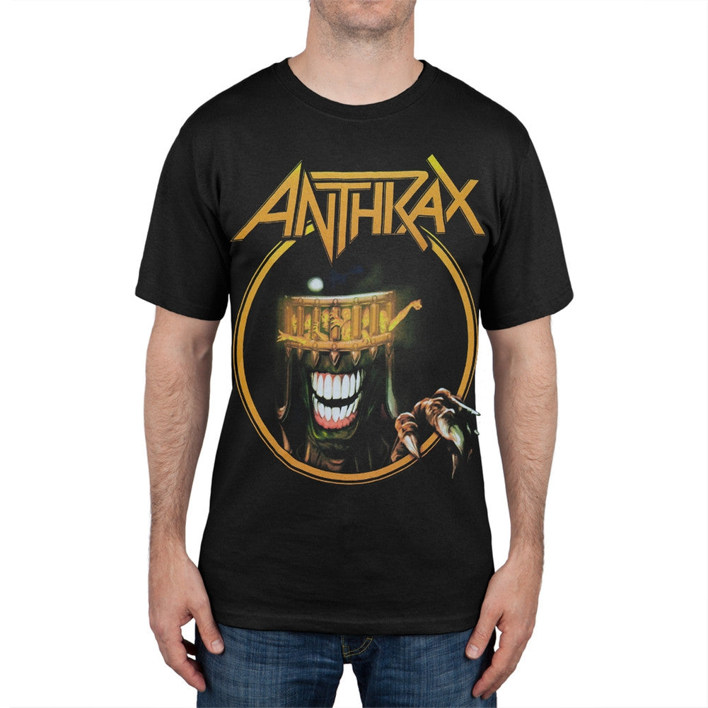 Anthrax - Judge Dredd 2013 North America Tour T-Shirt Men's T-Shirts Anthrax SM Black 