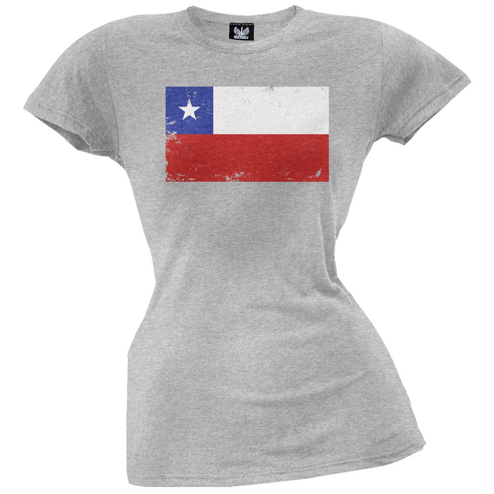 World Cup Chile Distressed Flag Juniors T-Shirt Juniors T-Shirts FIFA   