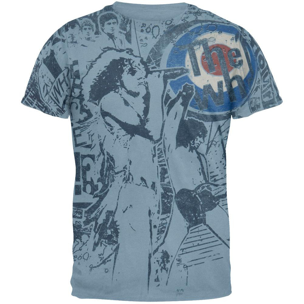 The Who - Stage Collage All-Over T-Shirt Men's T-Shirts The Who XL Blue