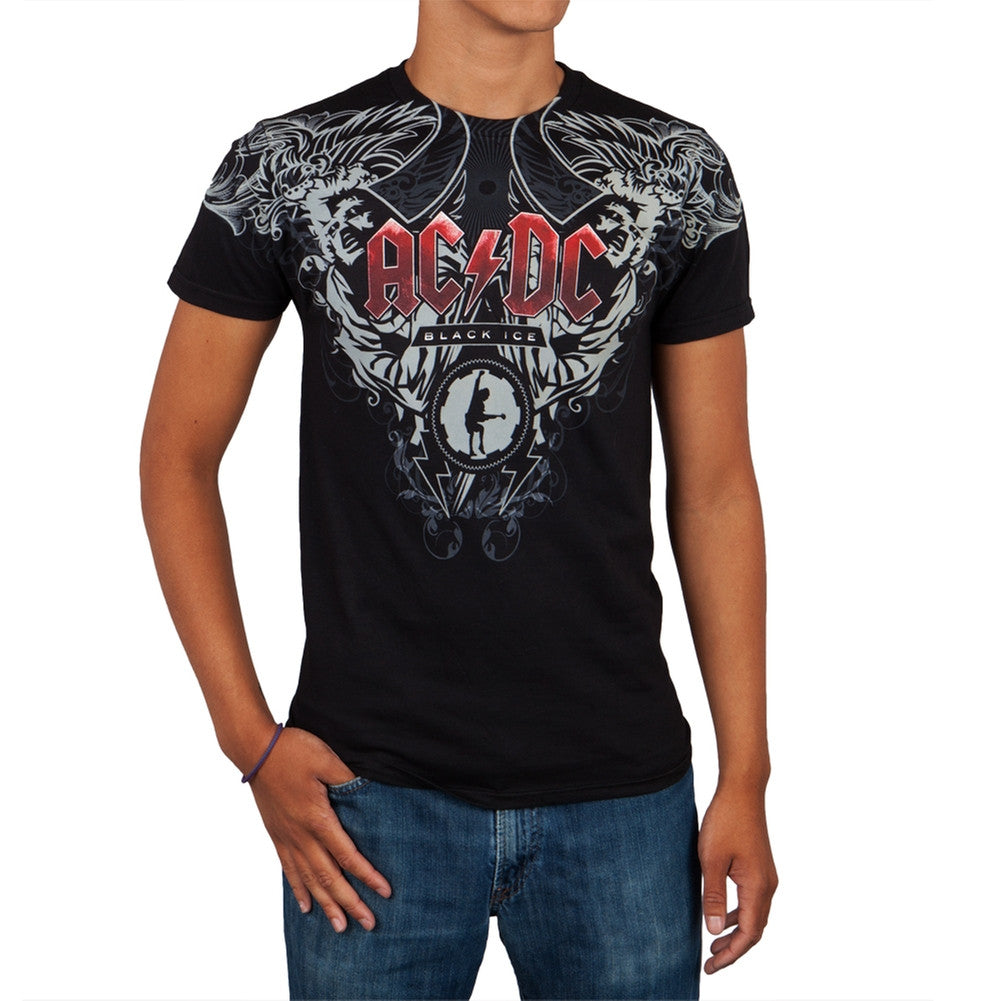 AC/DC - Black Ice Soft T-Shirt Men's T-Shirts AC/DC 2XL Black 