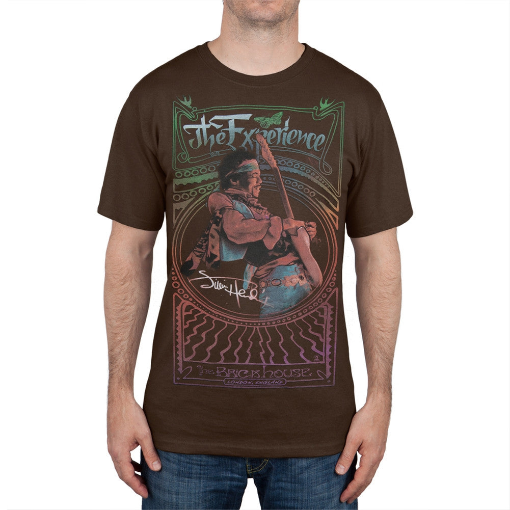 Jimi Hendrix - The Brickhouse T-Shirt Men's T-Shirts Jimi Hendrix MD Brown 