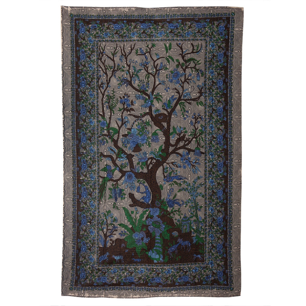 Tree Of Life Tan Indian Tapestry Tapestries Old Glory   