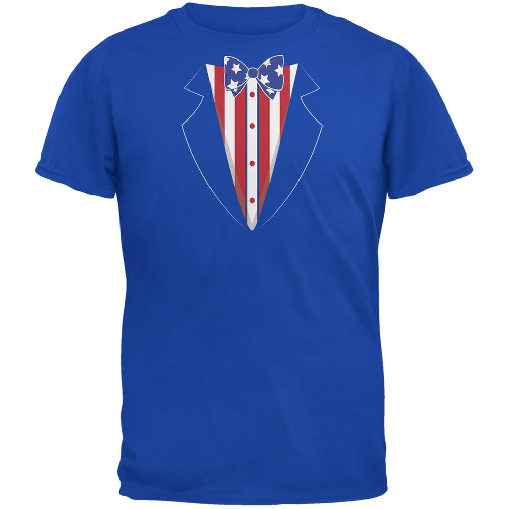 Stars and Stripes Tuxedo T-Shirt Men's T-Shirts Old Glory 2XL Blue 