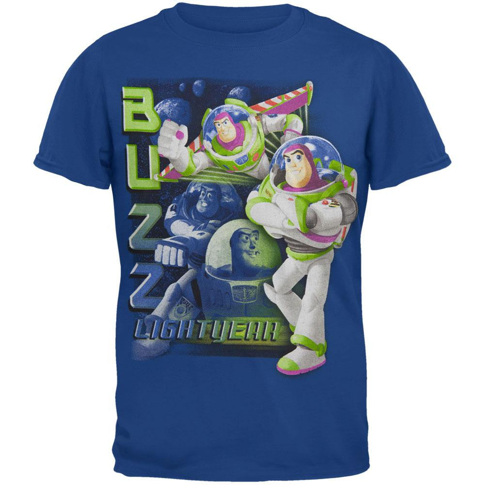 Toy Story - Buzz Collage Youth T-Shirt Youth T-Shirts Toy Story LG Blue