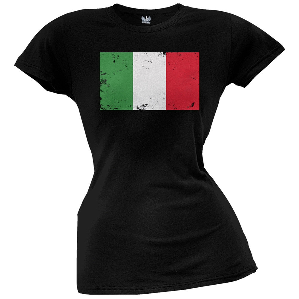 World Cup Italy Distressed Flag Juniors T-Shirt Juniors T-Shirts FIFA   