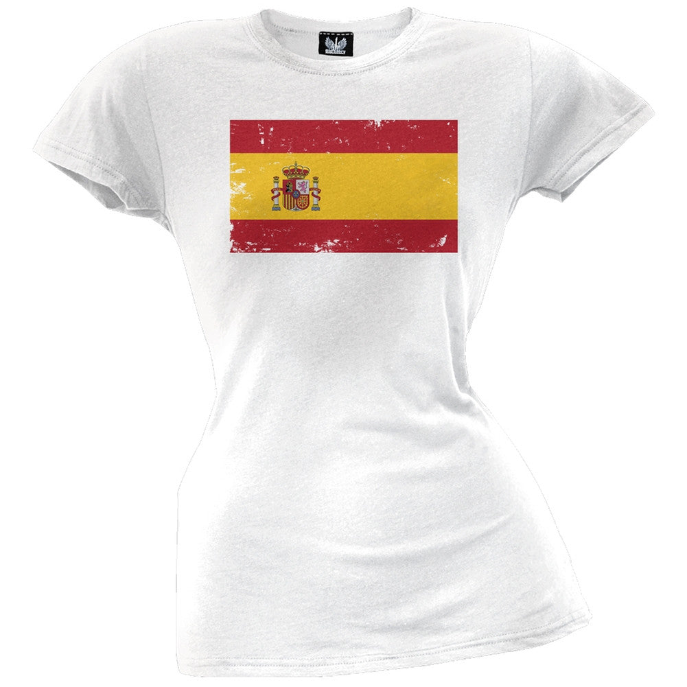 World Cup Spain Distressed Flag Juniors T-Shirt Juniors T-Shirts FIFA   