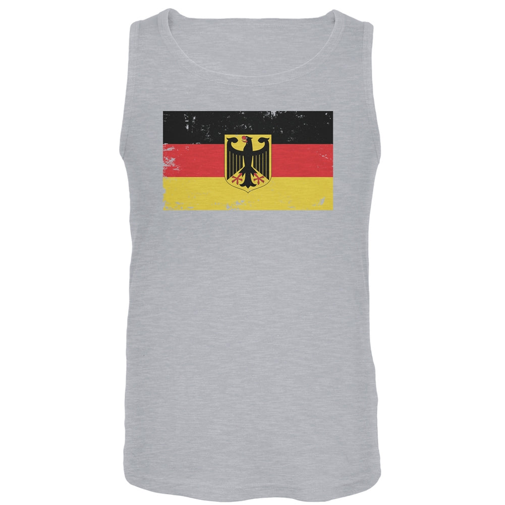 World Cup Germany Distressed Flag Tank Top Men's Tank Tops FIFA LG Grey 