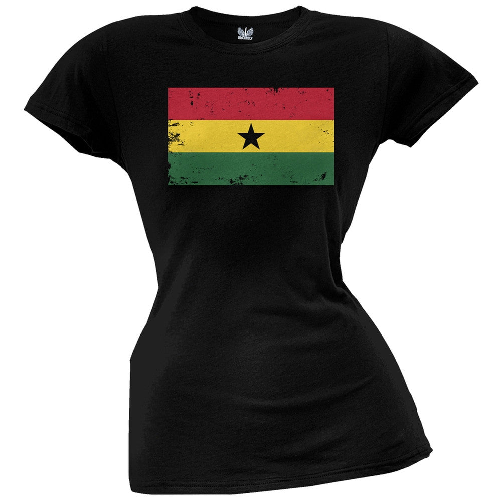 World Cup Ghana Distressed Flag Juniors T-Shirt Juniors T-Shirts FIFA   