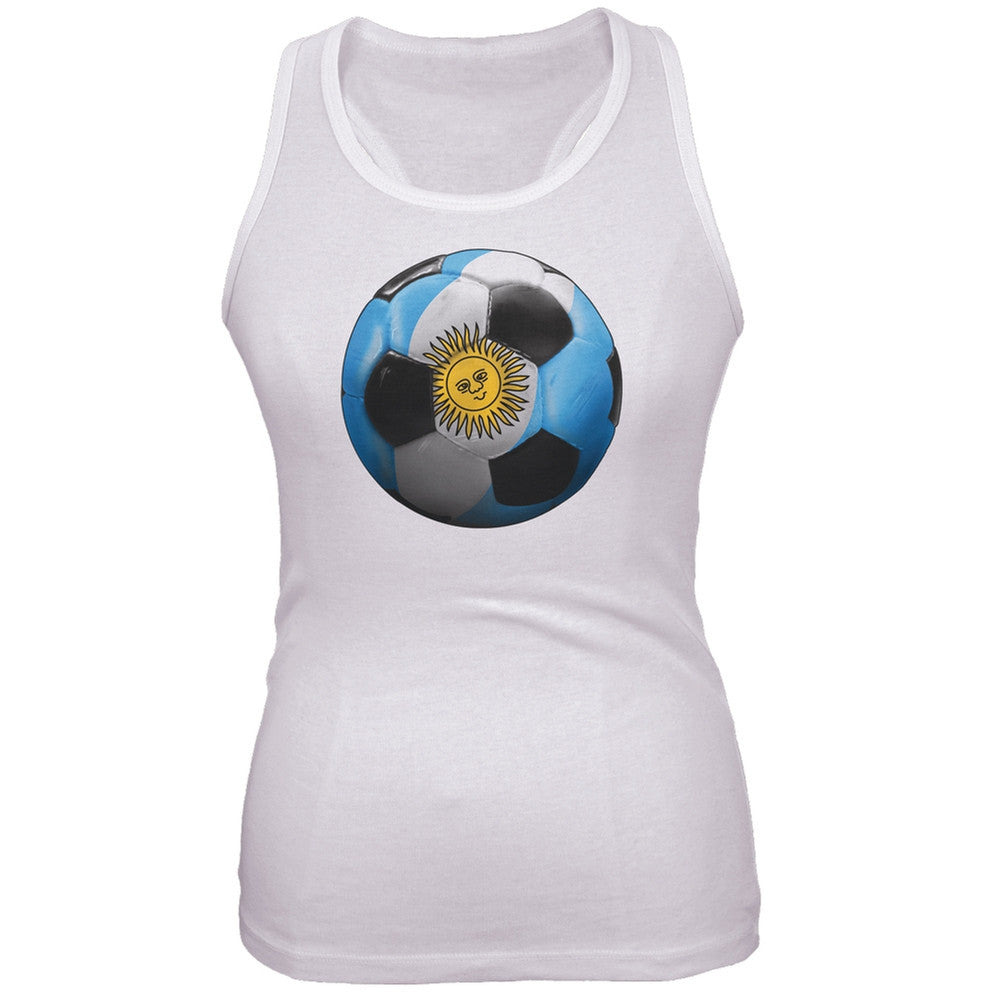 World Cup Argentina Soccer Juniors Tank Top Juniors Tank Tops FIFA 2XL White 