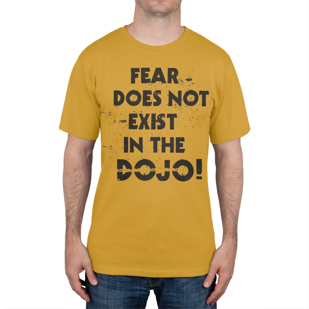 Karate Kid - Fear Does Not Exist In the Dojo T-Shirt Men's T-Shirts Karate Kid LG Gold 