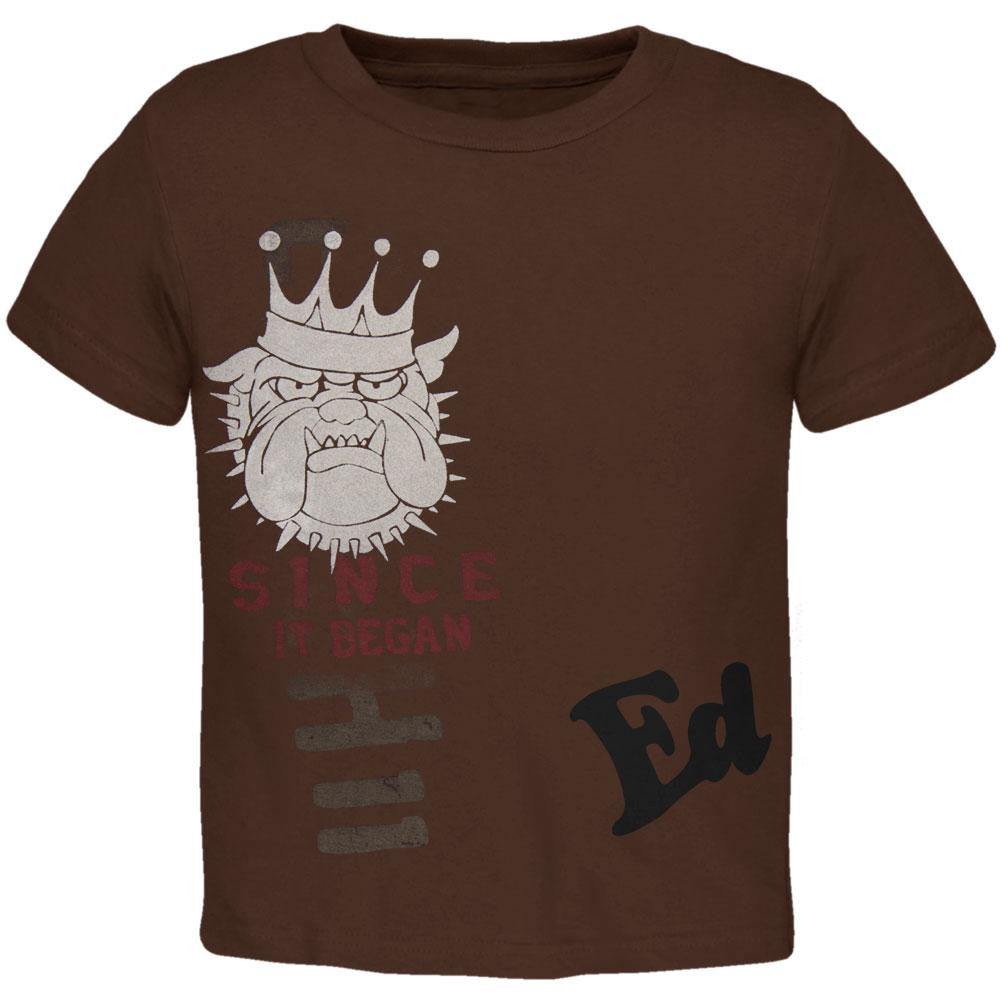 Ed Hardy - Crowned Bulldog Juvy T-Shirt Juvenile T-Shirts Ed Hardy J4/5 Brown 