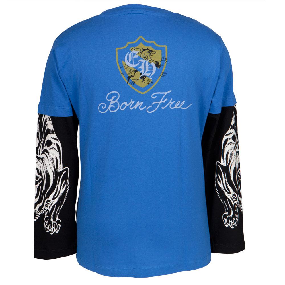 Ed Hardy - Athletics Blue Youth 2fer Youth Long Sleeves Ed Hardy   