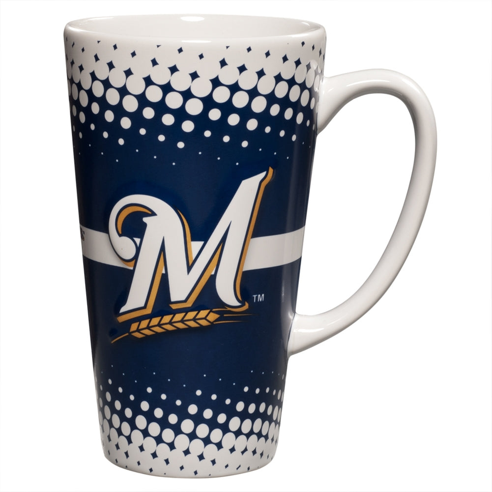 Milwaukee Brewers - Logo 16 oz Latte Mug Coffee Mugs Old Glory OS White 