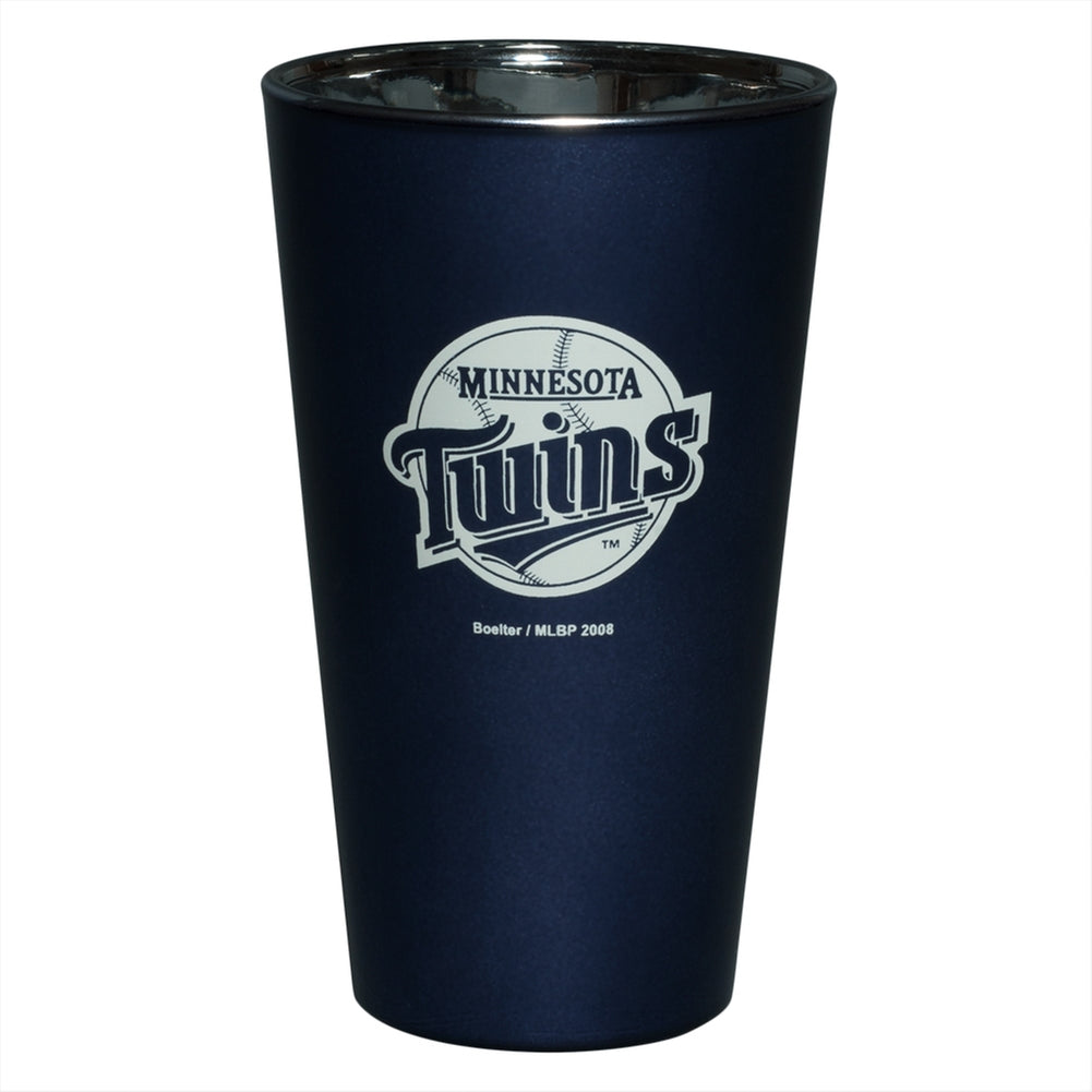 Minnesota Twins - Logo Lusterware Pint Glass Pint Glasses Old Glory OS Blue 