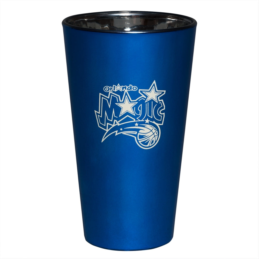 Orlando Magic - Logo Lusterware Pint Glass Pint Glasses Old Glory OS Blue 