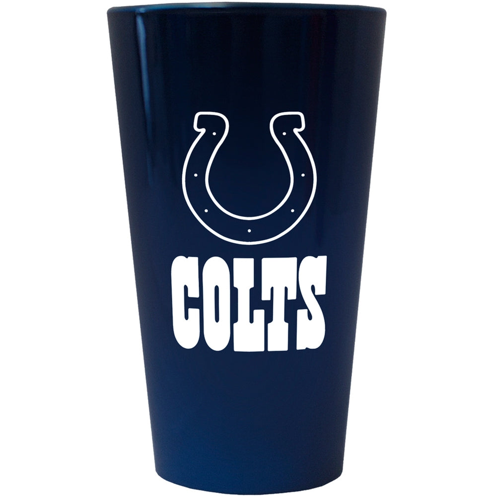 Indianapolis Colts - Logo Lusterware Pint Glass Pint Glasses Old Glory OS Blue 