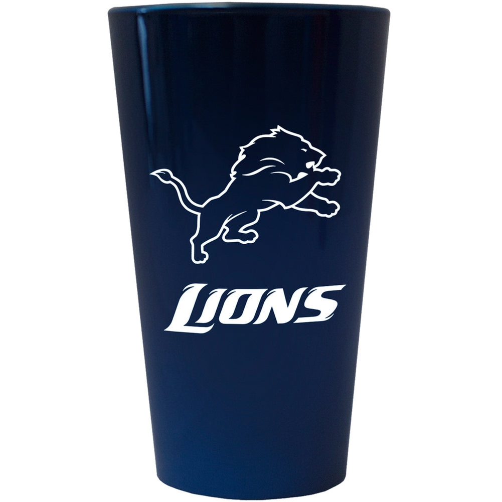 Detroit Lions - Logo Lusterware Pint Glass Pint Glasses Old Glory OS Blue 