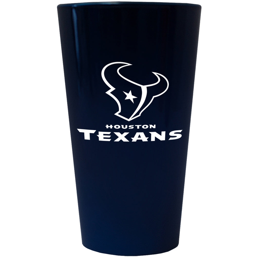 Houston Texans - Logo Lusterware Pint Glass Pint Glasses Old Glory OS Blue 