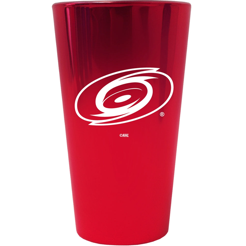 Carolina Hurricanes - Logo Lusterware Pint Glass Pint Glasses Old Glory OS Red 