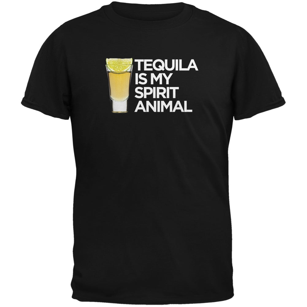 Tequila is my Spirit Animal T-Shirt Men's T-Shirts Old Glory 2XL Yellow 