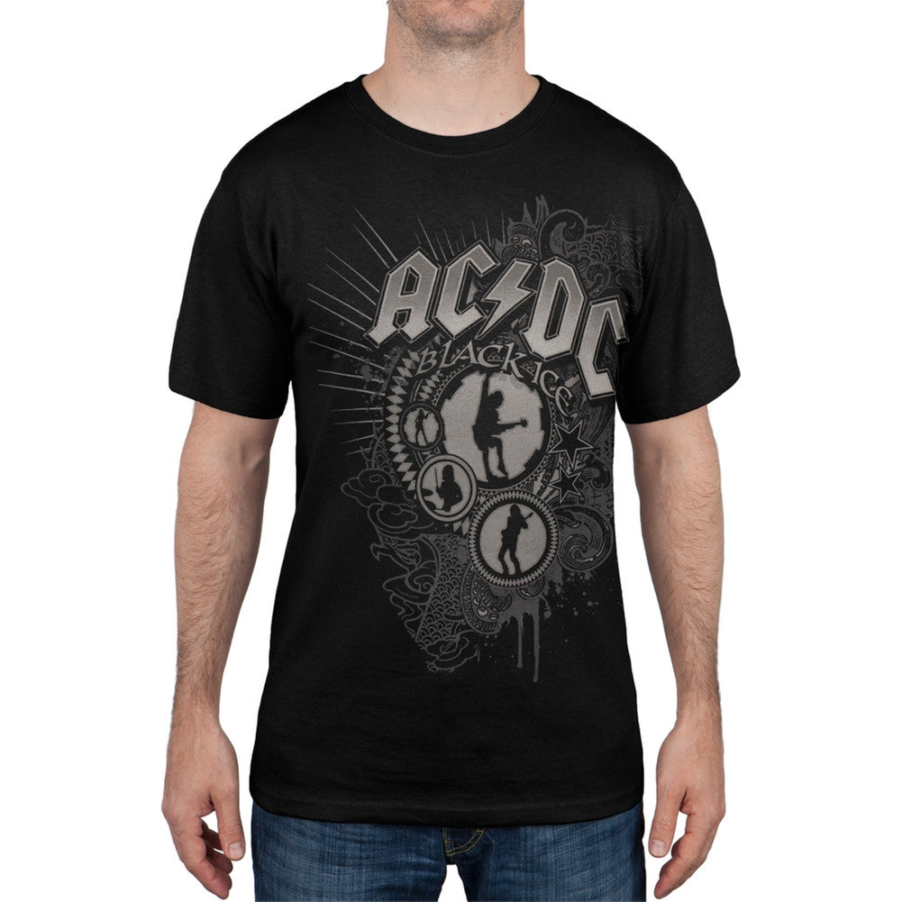 AC/DC - Black Ice Rockin' T-Shirt Men's T-Shirts AC/DC SM Black 