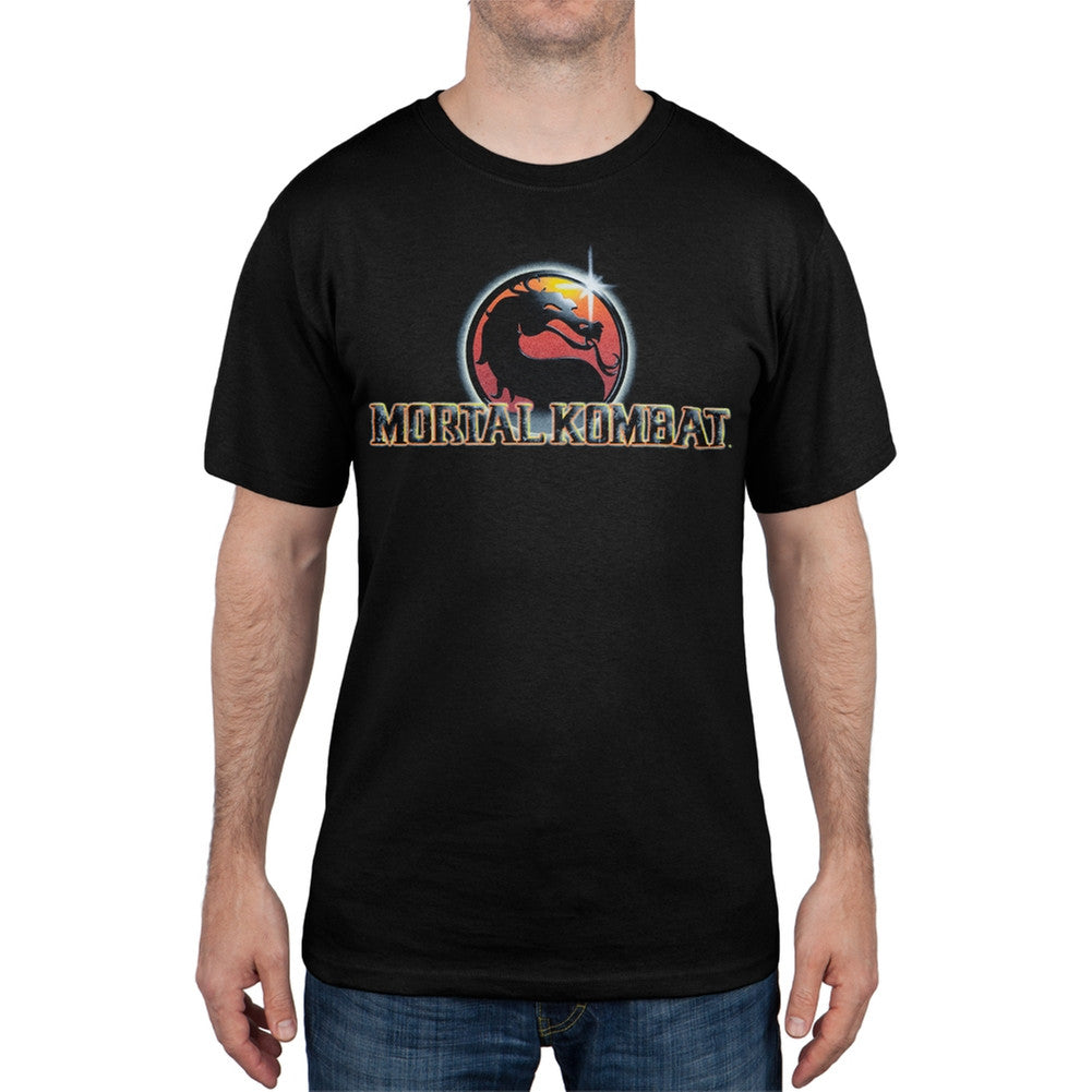 Mortal Kombat - Original Logo T-Shirt Men's T-Shirts Mortal Kombat XL Black 