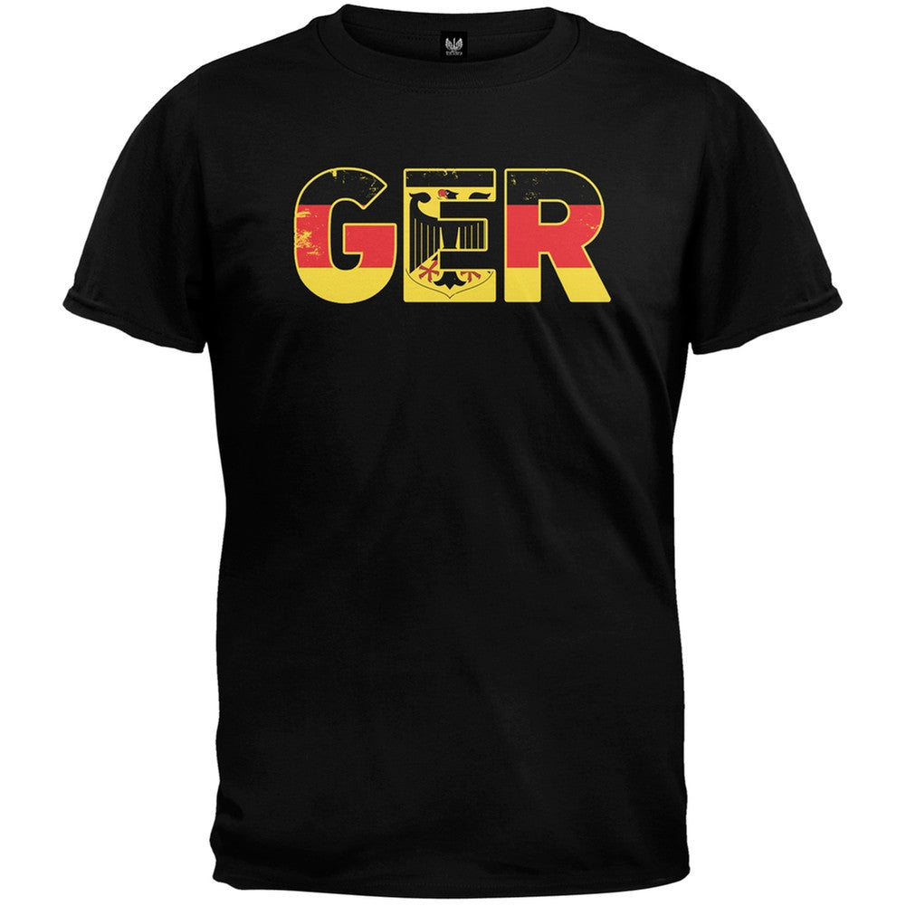 World Cup GER Germany Distressed T-Shirt Men's T-Shirts FIFA   