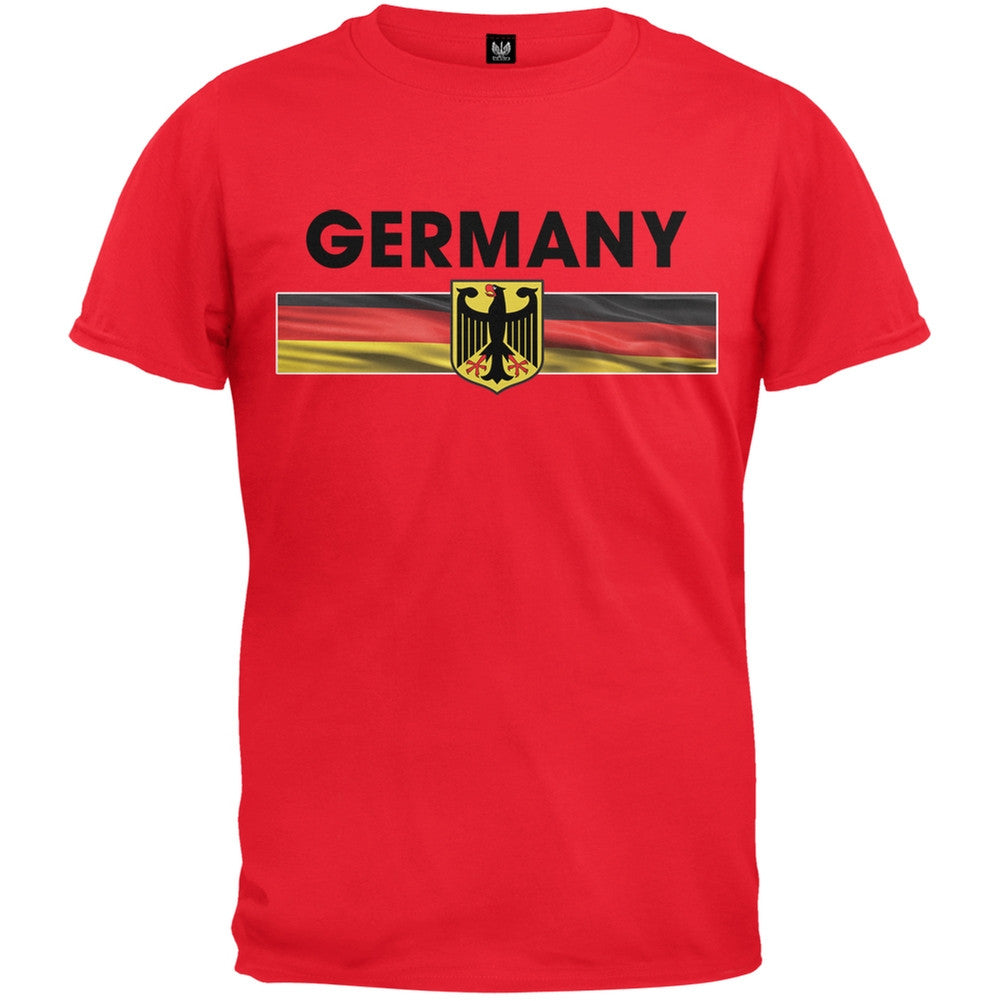 World Cup Germany Eagle Crest Red Soccer T-Shirt Men's T-Shirts FIFA   