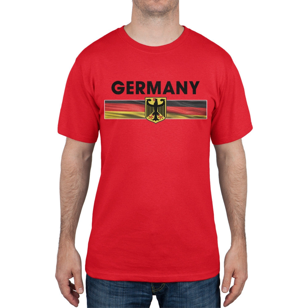 World Cup Germany Eagle Crest Red Soccer T-Shirt Men's T-Shirts FIFA 2XL Red 