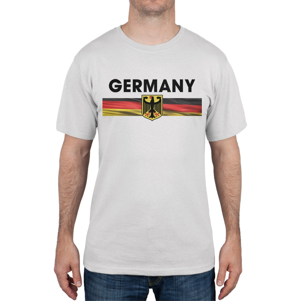 World Cup Germany Eagle Crest Black Soccer T-Shirt Men's T-Shirts Old Glory   