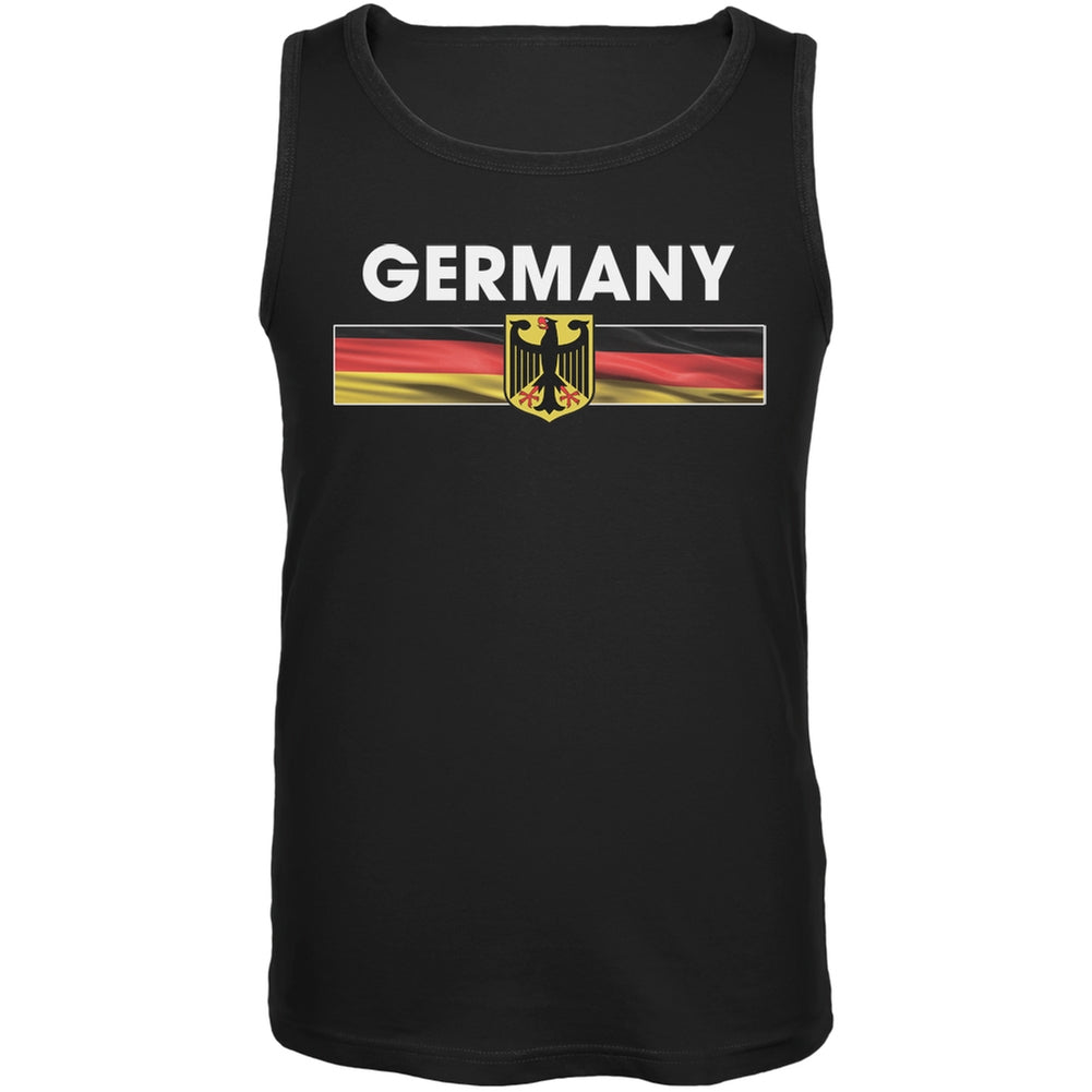 World Cup Germany Eagle Crest Black Soccer Tank Top Men's Tank Tops FIFA 2XL Black 